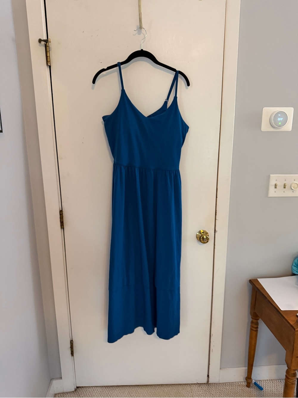 ATHLETA Spaghetti Strap Midi Dress with built in bra | Large